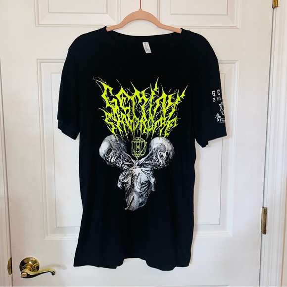 Gemini Syndrome Alternative Metal Logo Graphic Skelleton Skull Cotton Tee S A2 - Picture 2 of 8